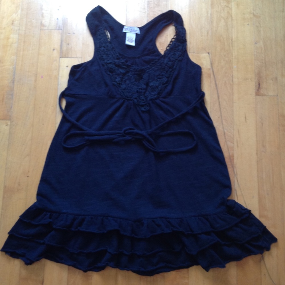 Bathing Suit Crotchet Coverall Racer Back Sz Small